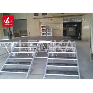 Adjustable Aluminum Alloy Lift Stage Stairs / Lifting And Folding Stage Platform