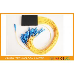 China 1:16 Fiber Optic Plc Splitter Box, Optical Fiber Splitter Module g657a2 Corning Fiber Cable supplier