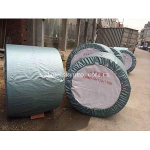 Rubber Ribbed Nylon Conveyor Belt High Strength For Stone , Flame Resistant