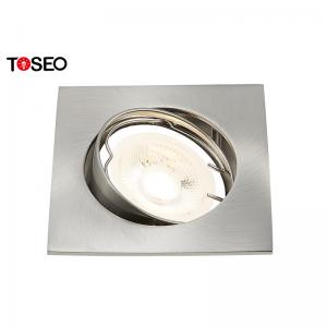 Fixed Die Casting Aluminum Downlight , Square LED Recessed Downlight Fixtures