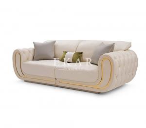 Luxury White Genuine Leather Living, Genuine Leather Sofa Manufacturers In China