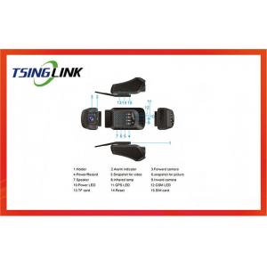 HD GPS Tracking Dash Cam , Wireless Dash Cam With Video Recording Function