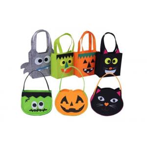 China Non - Woven Felt Fabric Bags Trick Or Treat For Halloween Decorations supplier