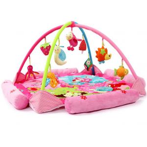 Flower Happy Garden Pink Baby Play Gyms Baby Activity Play Mat