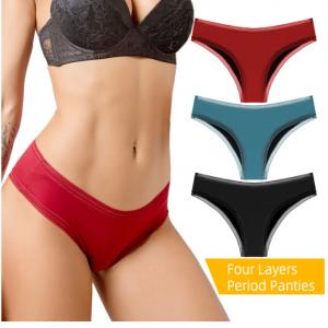 China Plus Size Women'S Menstrual Period Panties Underwear 6x 4x Washable Absorbent 4Layer supplier