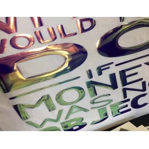 Waterproof Holographic Heat Transfer Foil Sheets Eco Friendly Materials