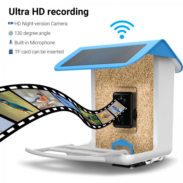 Automatic Bird Watch Camera Auto Capture Videos Pictures Ai Identify Birdcam