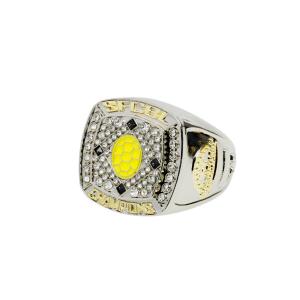 China Personalized Sports Championship Rings Two Tone Finish Jewelry Metal Zinc Alloy supplier