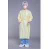 China EO Disinfecting Washable Yellow Stripe Reusable Isolation Gown wholesale