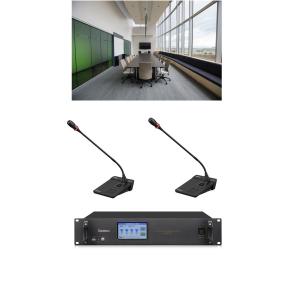 Touch Screen Deskable Audio Video Conferencing Equipment 4 UHF Channels