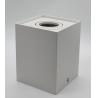 China 2021 new led square downlight,360deg vertical tilable gu10 housing,relamping mr16 downlight for hotel and home use wholesale