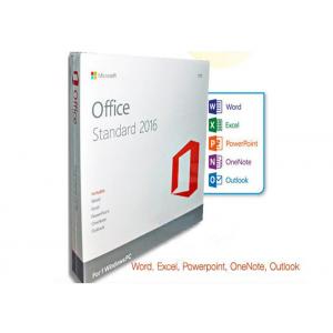 Multi Languague Office 2016 Standard License , Microsoft Office 2016 FPP DVD Retail Box