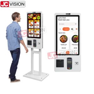 China Terminal de pago de autoservicio con pantalla táctil POS de 24 27 32 pulgadas, máquina de autopago para McDonald's, quiosco de autoservicio para pedidos rápidos para KFC/Restaurantes supplier