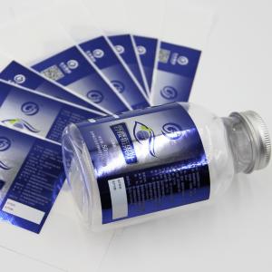 China PET Bopp Biological Bottle Metallic Foil Labels Stickers supplier