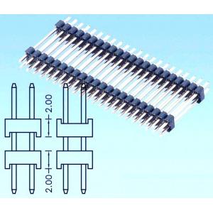 double Rows Straight Male 2.54mm Breakable Pin Header connector