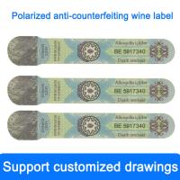 China Commodity Custom Wine Bottle Stickers Labels Waterproof Bronzing CE on sale