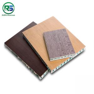 10-25mm Curtain Wall Aluminum Honeycomb Building Panels Wood Grain For Commercial Building