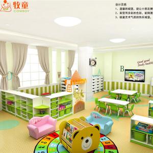 Pre School Furniture Sets Daycare Kids Wooden Table And Chairs For