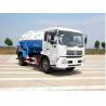 Large Capacity Vacuum Sewage Suction Truck , 10cbm Fecal Suction Truck