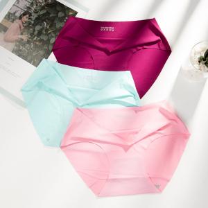 Ice Silk Ladies Underwear Panties XXL Comfortable Bra And Panty Sets