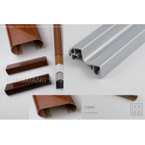 China L Type Wooden Laminated Extruded Pvc Profiles For Ceiling Panel Connection supplier