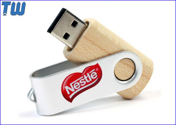 Bulk Classic Twister Wooden Cover 2GB Thumbdrives USB Storage Disk