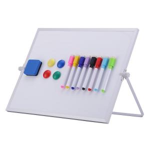 Desktop Portable Folding Whiteboard Erasable Magnetic Dry Erase Board With Stand