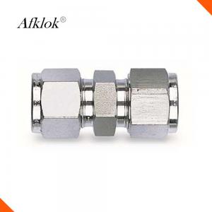 China 1/4 3/8 1/2 Stainless Steel Tube Fittings 6mm 8mm 10mm Straight Union Structure supplier