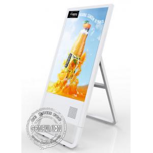 China Portable Network LCD Advertising Player Kiosk 32 Inch With Sturdy Triangulated Base supplier
