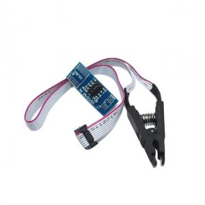 For SOIC8 SOP8 Flash Chip IC Test Clip with SPI Cable Programmer TL866A/C Wide SOP16 Pitch 1.27mm Programming Clip