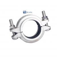 China Forged Stainless Steel 304 316 316L High Pressure Grooved Tube Joint Clamp 1-4 DN25-DN100 on sale