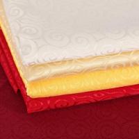 China 280cm Width Polyester Jacquard Fabric For Hotel Table Cloth Curtain Material on sale