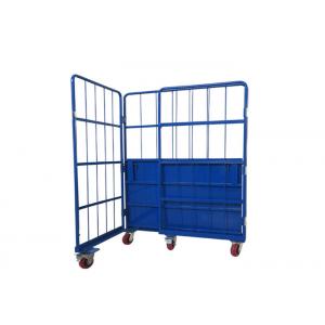 China Stackable Roll Cage Trolley Metal Customized Wire Mesh Trolley Multipurpose supplier