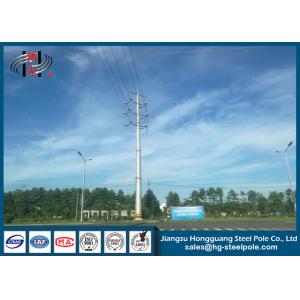 China 15-30M Conical Electrical Power Pole Tapered Steel Pole With Easy Installation supplier