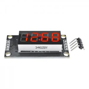 4 Digit LED 0.36" Red LED Display Tube Decimal 7 Segments TM1637 Clock Double Dots Module 0.36 Inch For Arduino
