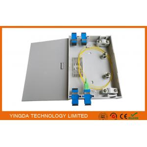 China Wall Mount FTTH Fiber Optic Termination Box , Indoor Plastic ABS PC 2 Ports Fiber Optic Box supplier