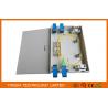 China Wall Mount FTTH Fiber Optic Termination Box , Indoor Plastic ABS PC 2 Ports Fiber Optic Box wholesale