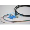 4 Core Male Fiber Optic Cable Assemblies / Outdoor Cable Assembly