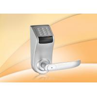 China Zinc Alloy Finger Scanner Door Lock / Silver Chrome Plating Digital Password Lock on sale