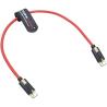 Alvin's Locking USB C Cable for Blackmagic Pyxis URSA 10Gbps 12in Red