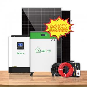 China Lithium ion Solar Home System 10kw 20kw 30kw Pv Panel Set Off Grid Solar Power Hybrid supplier