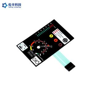 China LCD Window LED Membrane Keypad , Silver Circuit Led Membrane Switch supplier