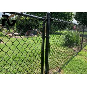 9 Gauge Chain Link Panel Fencing , Sliding Gate Cyclone Chain Link Fence