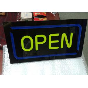 China Restaurant Outdoor Neon Open Sign / LED Signs Board Shop Name Board Design supplier