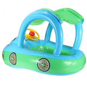 China Inflatable Baby Float Seat Boat Tube Ring Car Sun shade Water Swimming Pool Portable supplier