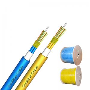 China Multi Tube Breakout Tight Buffer Indoor Optical Fiber Cable GJFPV Blue / Yellow Color supplier