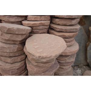 Red Sandstone Garden Stepping Stone Tumbled Sandstone Paving Stone Exterior Landscaping Stone