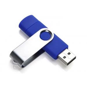 China Smart Phone Usb 2.0 USB OTG Flash Drive , 16gb PVC / Metal USB Pen Disk supplier