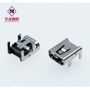 China 8pin Right Angle Female Jack DIP Micro Usb Charging Socket supplier