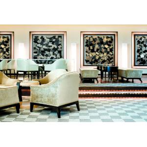 Fabric Chair Hotel Lobby Furniture With Lobby Uphostery Cushion Sofa Set